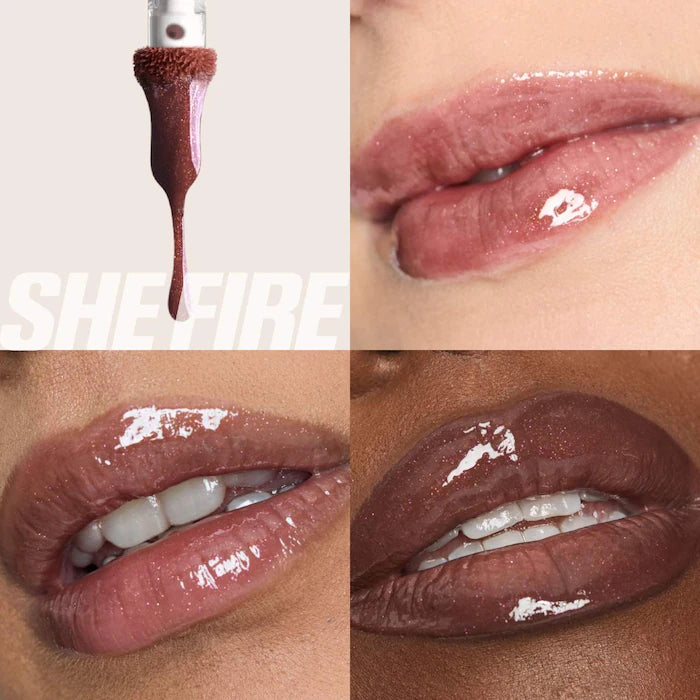 HUDA BEAUTY Faux Filler Shiny Non-Sticky Lip Gloss