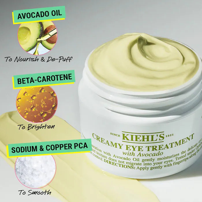 Kiehl's Since 1851
Hydrating Eye Treatment Cream with Avocado