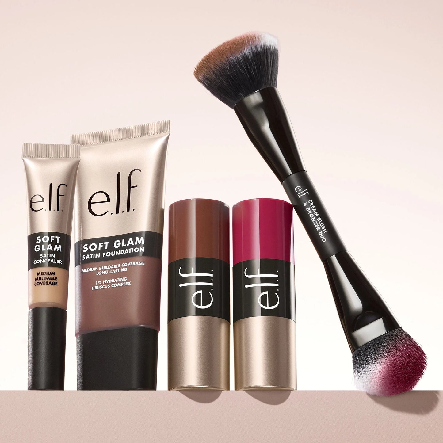 Elf Cream Blush & Bronzer Duo Brush