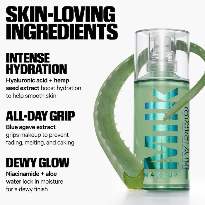 MILK MAKEUP 
Mini Hydro Grip Hydrating Makeup Primer with Hyaluronic Acid + Niacinamide