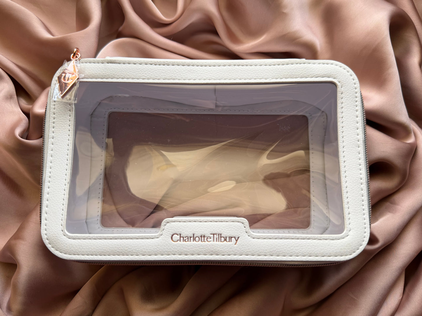 Charlotte Tilbury White Cosmetic Bag