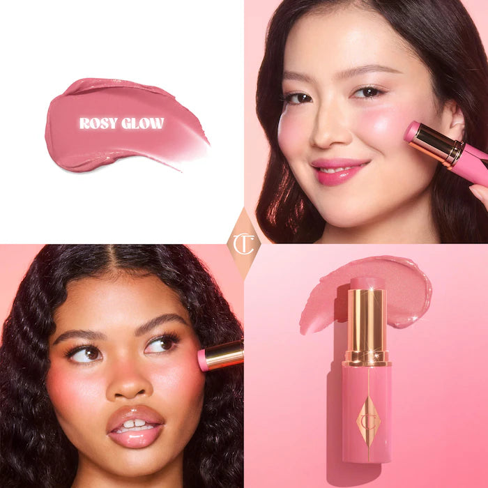 Charlotte Tilbury 
Mini Unreal Lip + Cheek Glow Blush Stick with Hyaluronic Acid