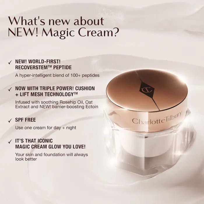 Charlotte Tilbury 
Magic Cream Anti-Aging Moisturizer with Hyaluronic Acid