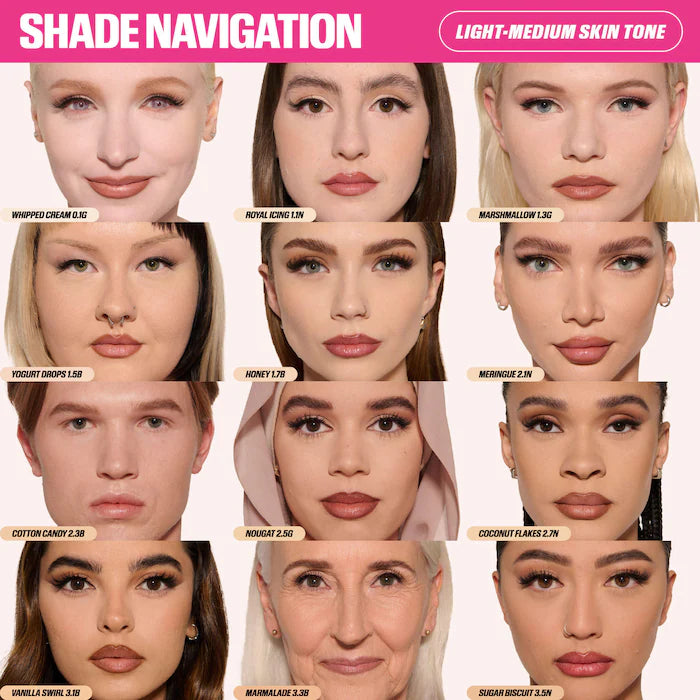 HUDA BEAUTY 
#FauxFilter Matte Buildable Coverage Waterproof Concealer