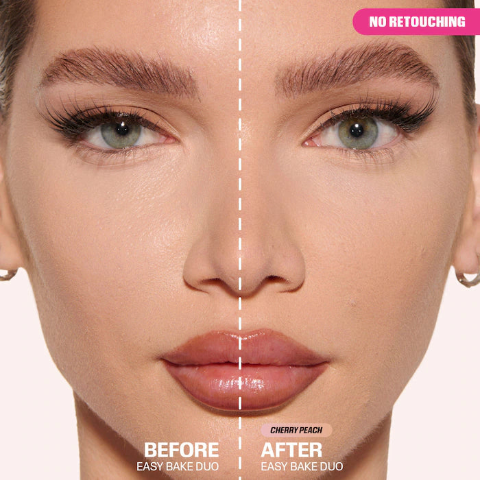 HUDA BEAUTY 
Easy Bake Loose Powder Brightening + Correcting Duo