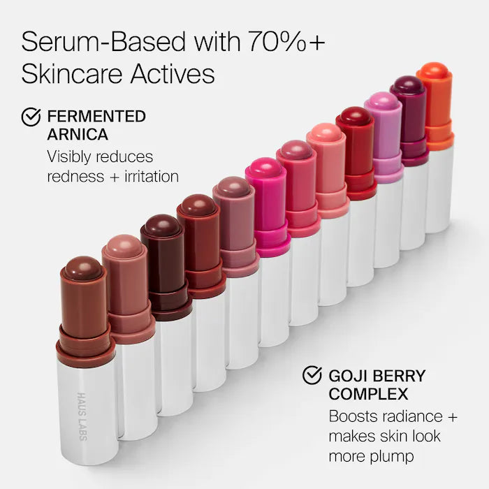 HAUS LABS BY LADY GAGA 
Color Fuse Longwear Hydrating Glassy Lip + Cheek Blush Balm Stick ( without packaging)