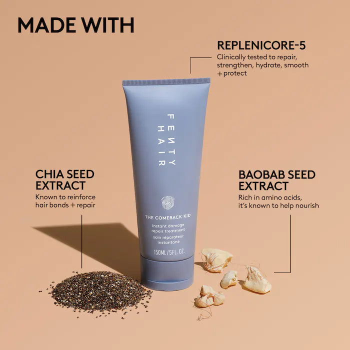 Fenty Beauty by Rihanna 
The Comeback Kid Instant Damage Repair Hair Treatment