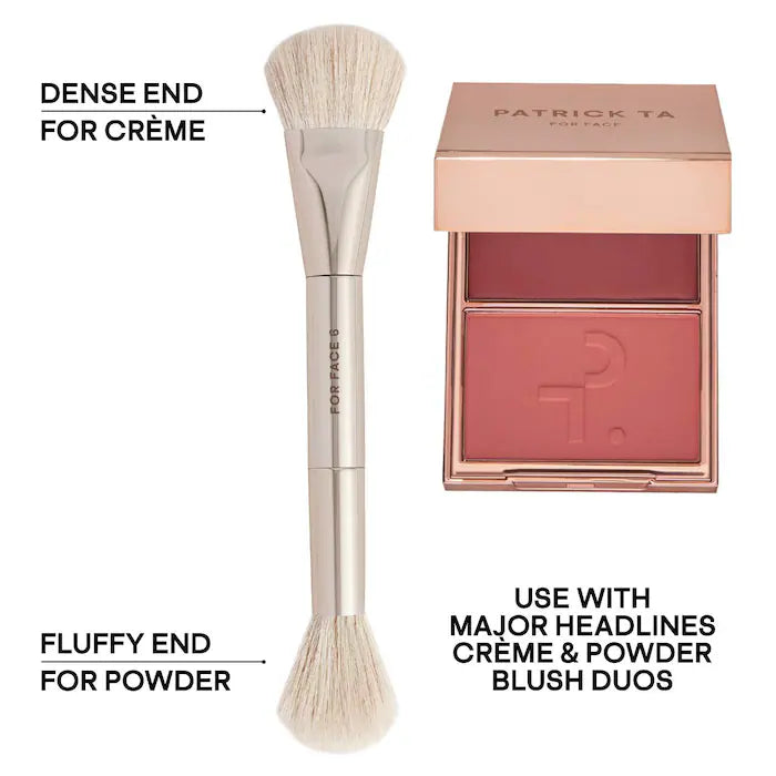PATRICK TA 
Dual Ended Precision Blush Brush