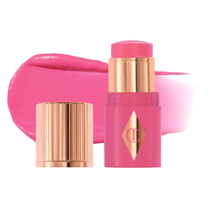 Charlotte Tilbury 
Mini Unreal Lip + Cheek Glow Blush Stick with Hyaluronic Acid