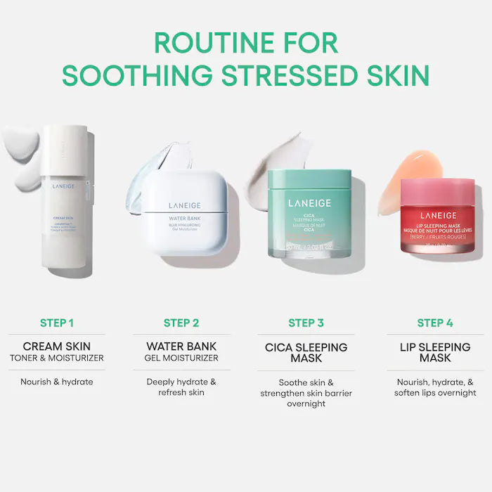 LANEIGE 
Cica Sleeping Mask for Soothing Relief with Centella Asiatica