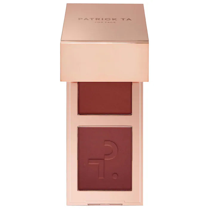 PATRICK TA 
Mini Major Headlines Double-Take Crème & Powder Blush Duo