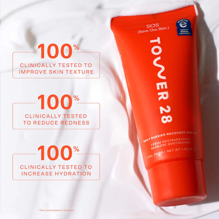 Tower 28 Beauty 
SOS Daily Skin Barrier Redness Recovery Moisturizer