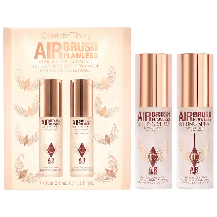 Charlotte Tilbury 
Mini Airbrush Flawless Setting Spray Duo Gift Set  ( sold seperately )