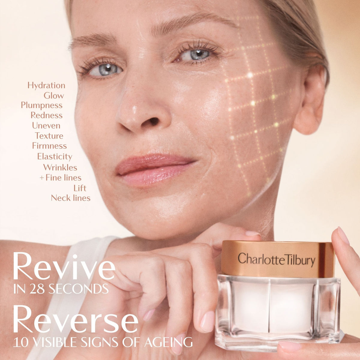 Charlotte Tilbury 
Magic Cream Anti-Aging Moisturizer with Hyaluronic Acid