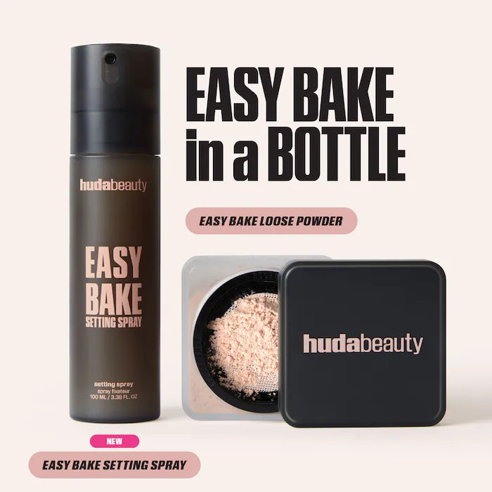HUDA BEAUTY 
Easy Bake Blurring Setting Spray with 16-Hour Wear