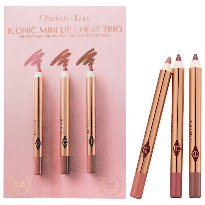 Charlotte Tilbury 
Mini Iconic Lip Cheat Lip Liner Trio (sold seperately)