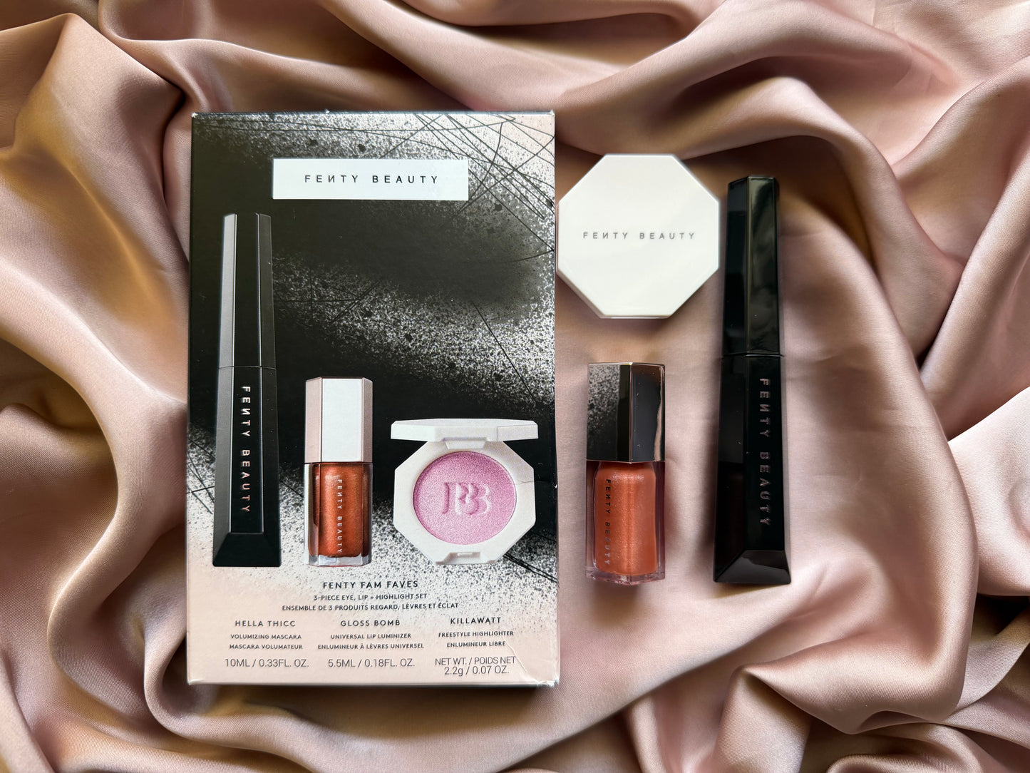 FENTY FAM FAVES 3-PIECE EYE, LIP + HIGHLIGHTER SET ( Sold Seperately )