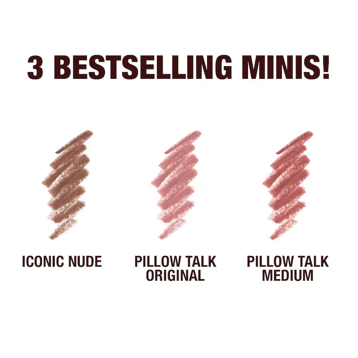 Charlotte Tilbury 
Mini Iconic Lip Cheat Lip Liner Trio (sold seperately)