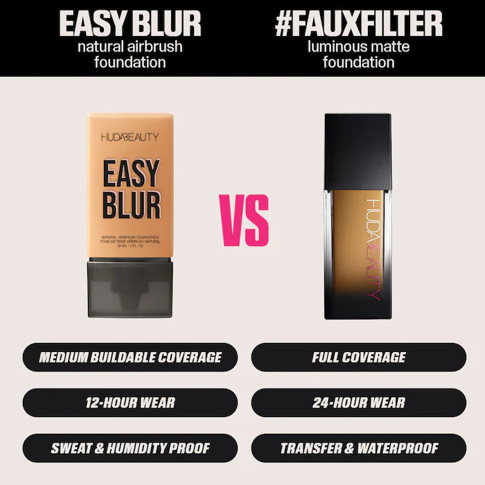 HUDA BEAUTY 
Mini Easy Blur Natural Airbrush Foundation with Niacinamide