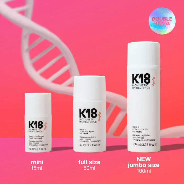 K18 Biomimetic Hairscience 
Leave-In Molecular Repair Hair Mask