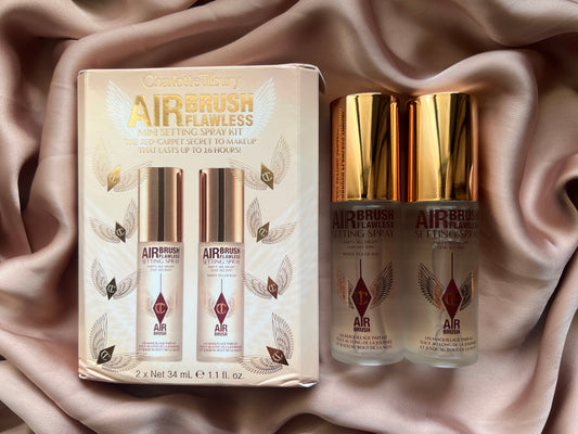 Charlotte Tilbury 
Mini Airbrush Flawless Setting Spray Duo Gift Set  ( sold seperately )