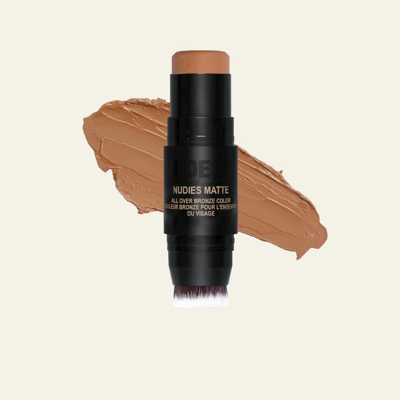 NUDIES BRONZE - Matte Bronzing Stick for Cheeks + *Eyes + Lips